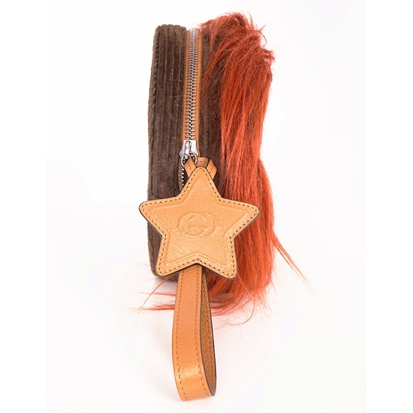 Gucci GG logo Lion Pouch Wristlet Clutch - Picture 2 of 5